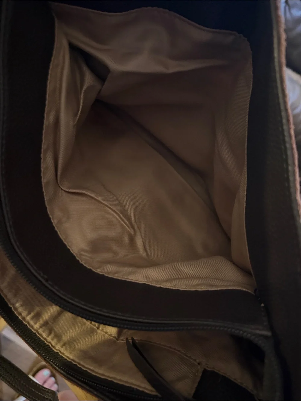 Leather Two-Tone Brown & Black Men’s Shoulder Bag